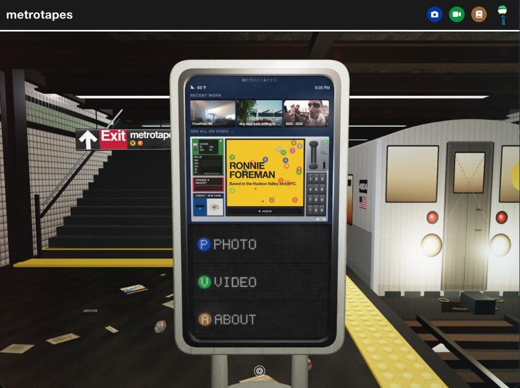 MetroTapes subway station kiosk